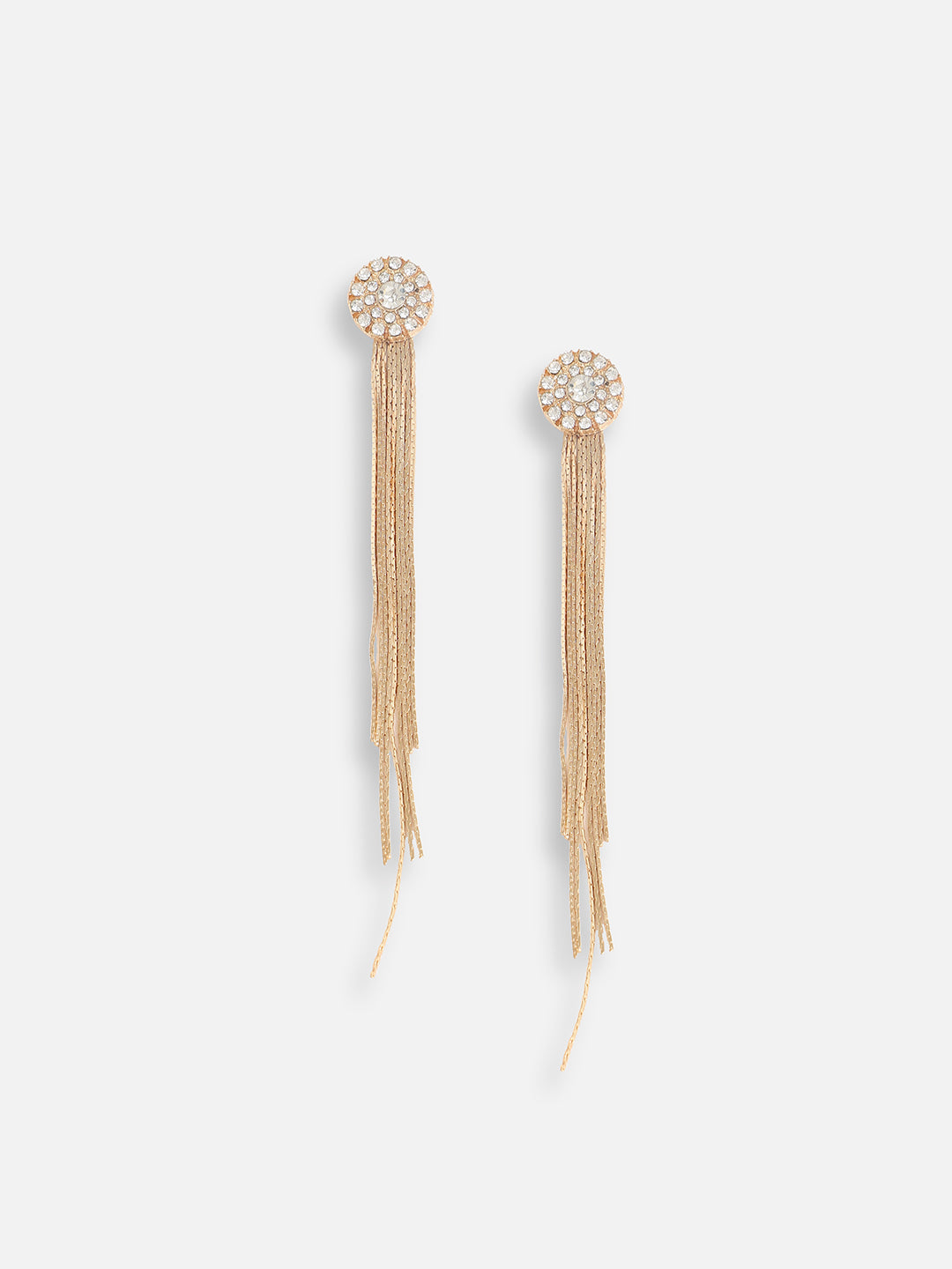 Gold Plated Designer Stone Party Drop Earring For Women