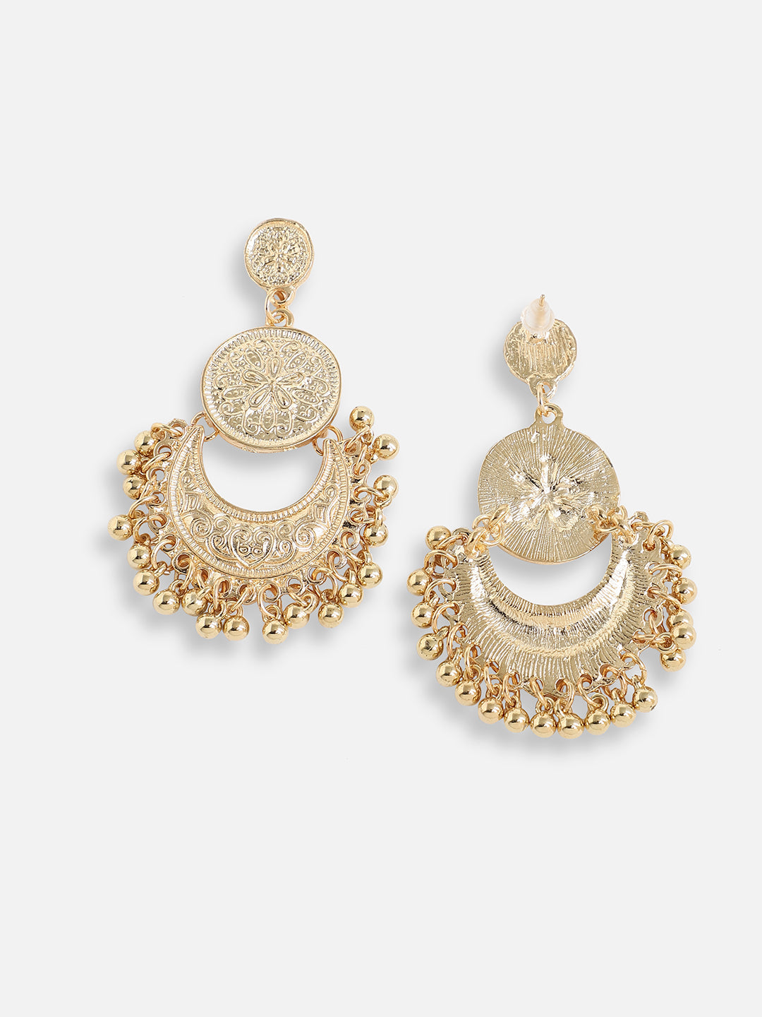 Gold Plated Designer Stone Party Drop Earring For Women