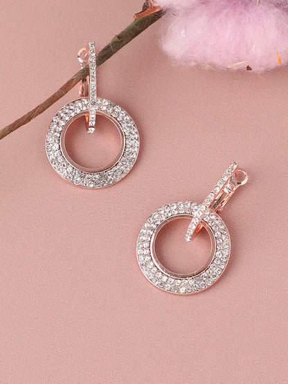 Gold Plated Designer Stone Casual Drop Earring For Women