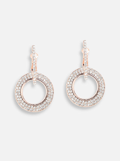Gold Plated Designer Stone Casual Drop Earring For Women