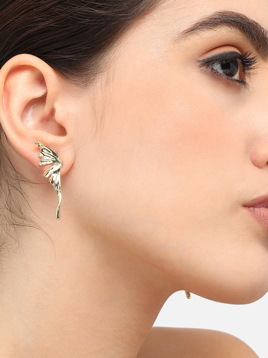 Gold Plated Designer Party Stud For Women
