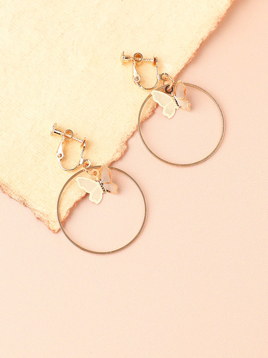 GOLD PLATED DESIGNER PARTY DROP EARRING FOR WOMEN