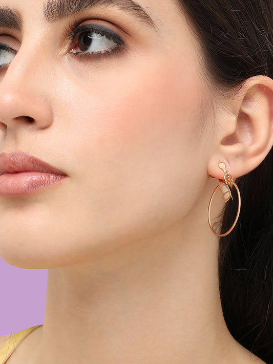 GOLD PLATED DESIGNER PARTY DROP EARRING FOR WOMEN