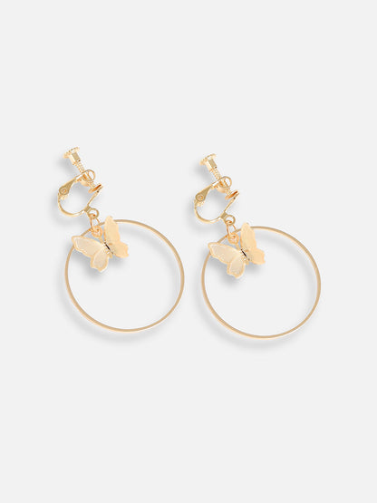 GOLD PLATED DESIGNER PARTY DROP EARRING FOR WOMEN