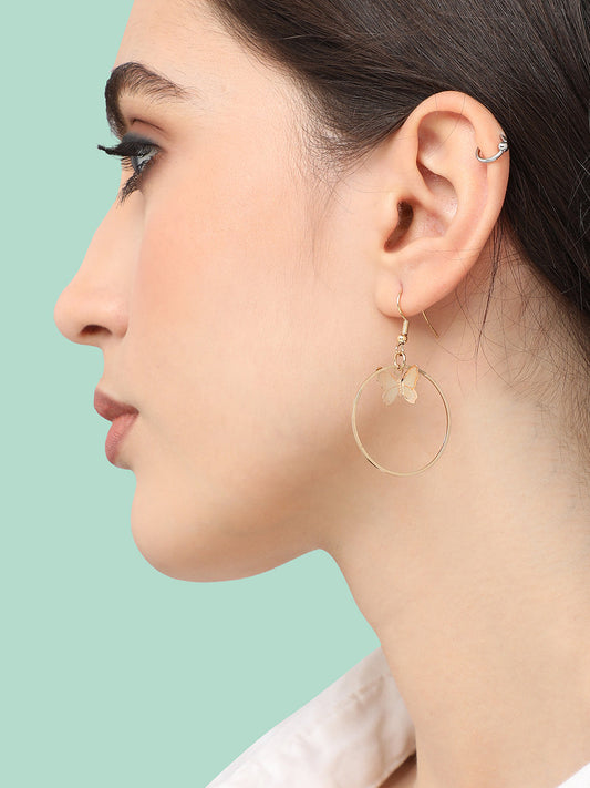 GOLD PLATED DESIGNER PARTY DROP EARRING FOR WOMEN