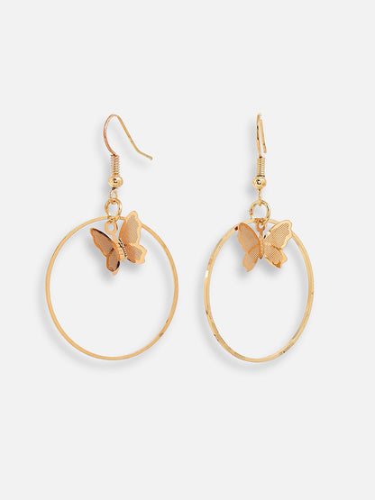 GOLD PLATED DESIGNER PARTY DROP EARRING FOR WOMEN