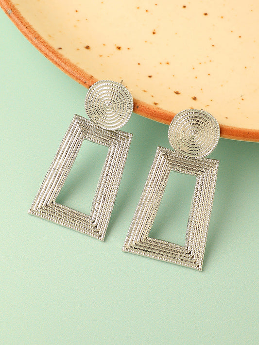 Silver Plated Designer Party Drop Earring For Women