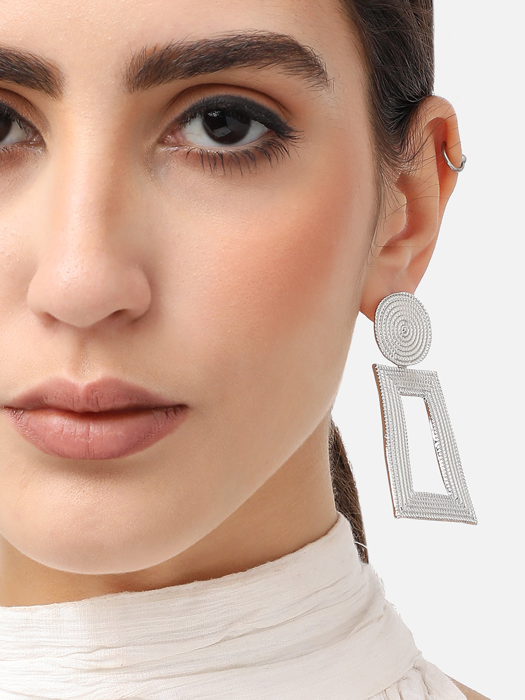 Silver Plated Designer Party Drop Earring For Women