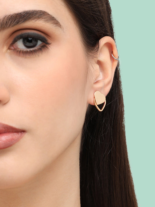 Gold Plated Designer Casual Stud For Women