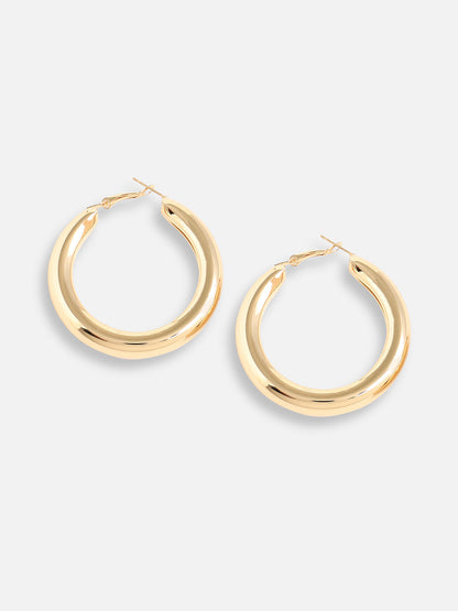 Gold Plated Designer Casual Hoop Earring For Women