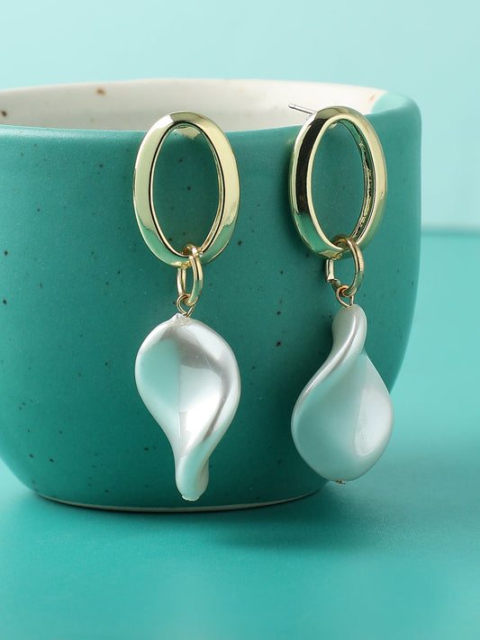 Gold Plated Designer Casual Drop Earring For Women