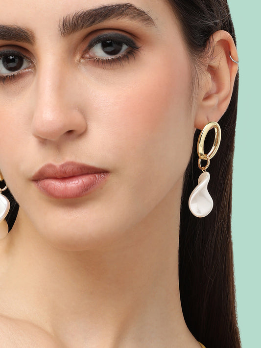 Gold Plated Designer Casual Drop Earring For Women