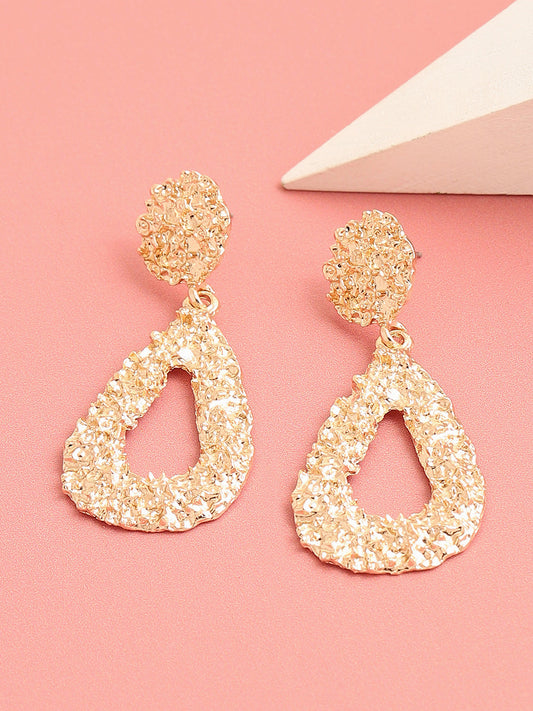 Gold Plated Designer Stone Party Drop Earring For Women