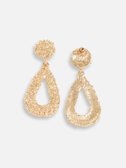 Gold Plated Designer Stone Party Drop Earring For Women
