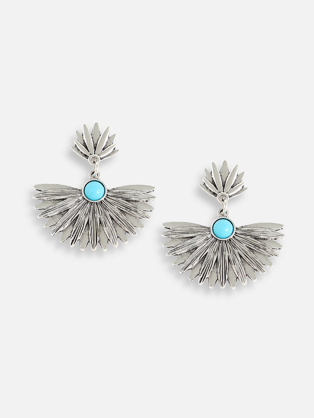 Silver Plated Designer Stone Party Drop Earring For Women