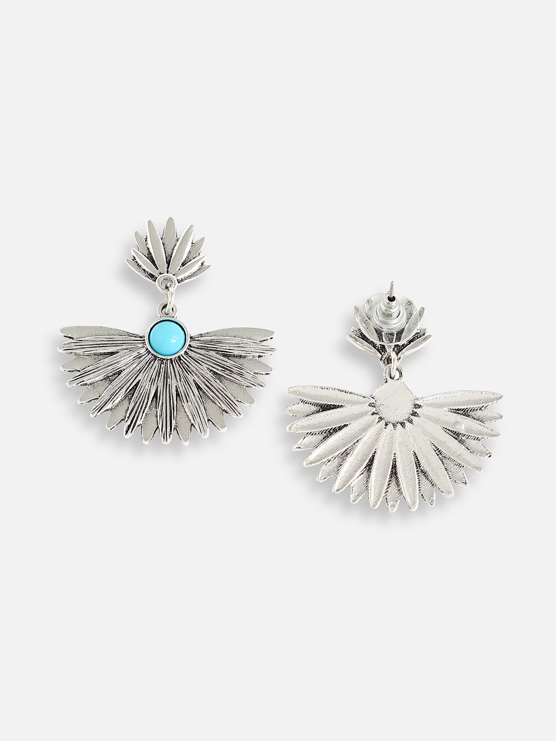 Silver Plated Designer Stone Party Drop Earring For Women