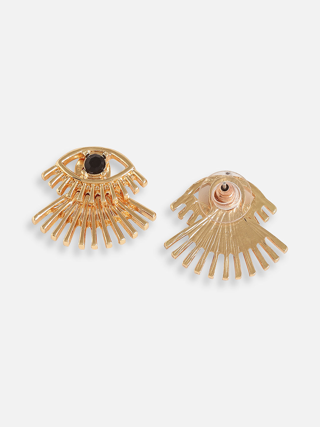 Gold Plated Designer Stone Casual Stud For Women