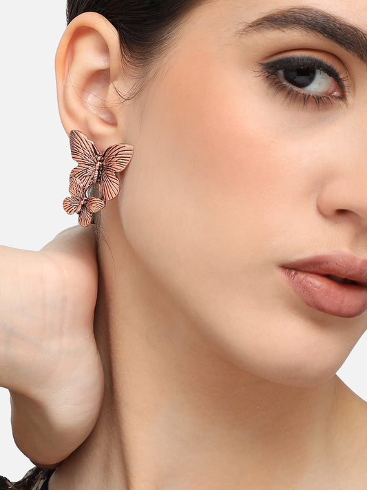 Gold Plated Designer Casual Stud For Women