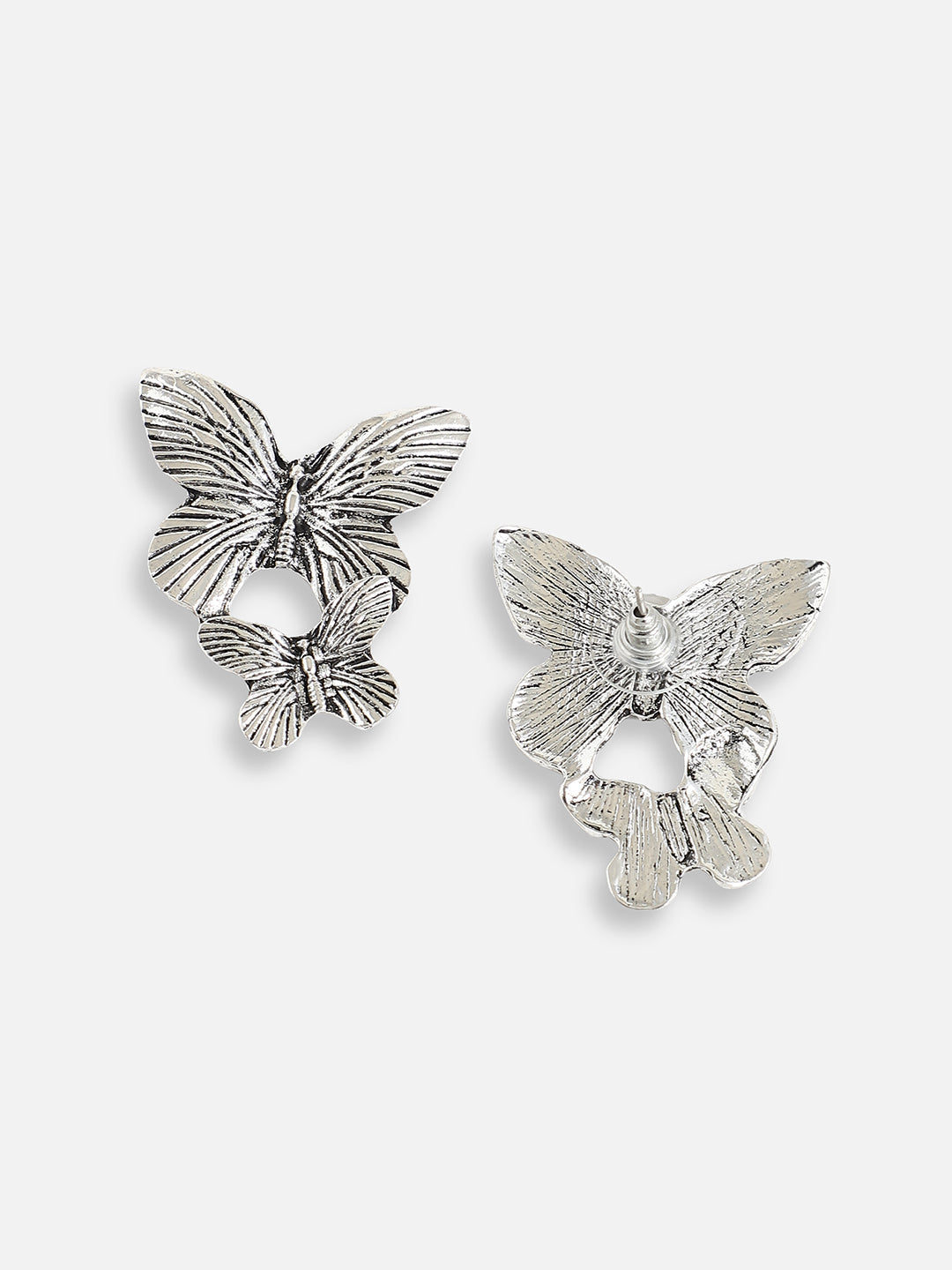 Silver Plated Designer Casual Stud For Women