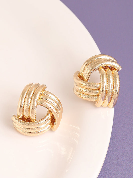 Gold Plated Designer Casual Stud For Women