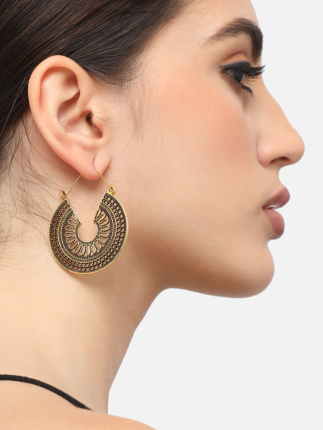 Silver Plated Designer Party Hoop Earring For Women