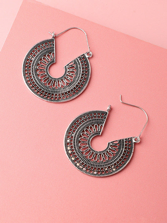 Gold Plated Designer Party Hoop Earring For Women