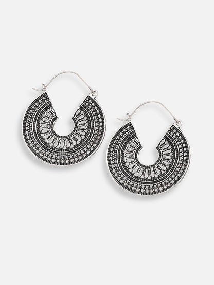 Gold Plated Designer Party Hoop Earring For Women