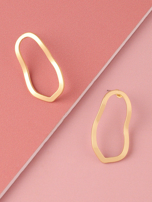 Gold Plated Designer Casual Drop Earring For Women