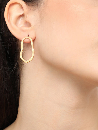 Gold Plated Designer Casual Drop Earring For Women
