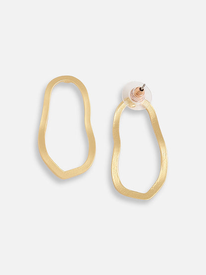 Gold Plated Designer Casual Drop Earring For Women