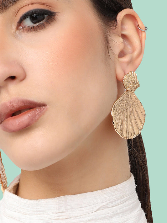 Gold Plated Designer Casual Drop Earring For Women