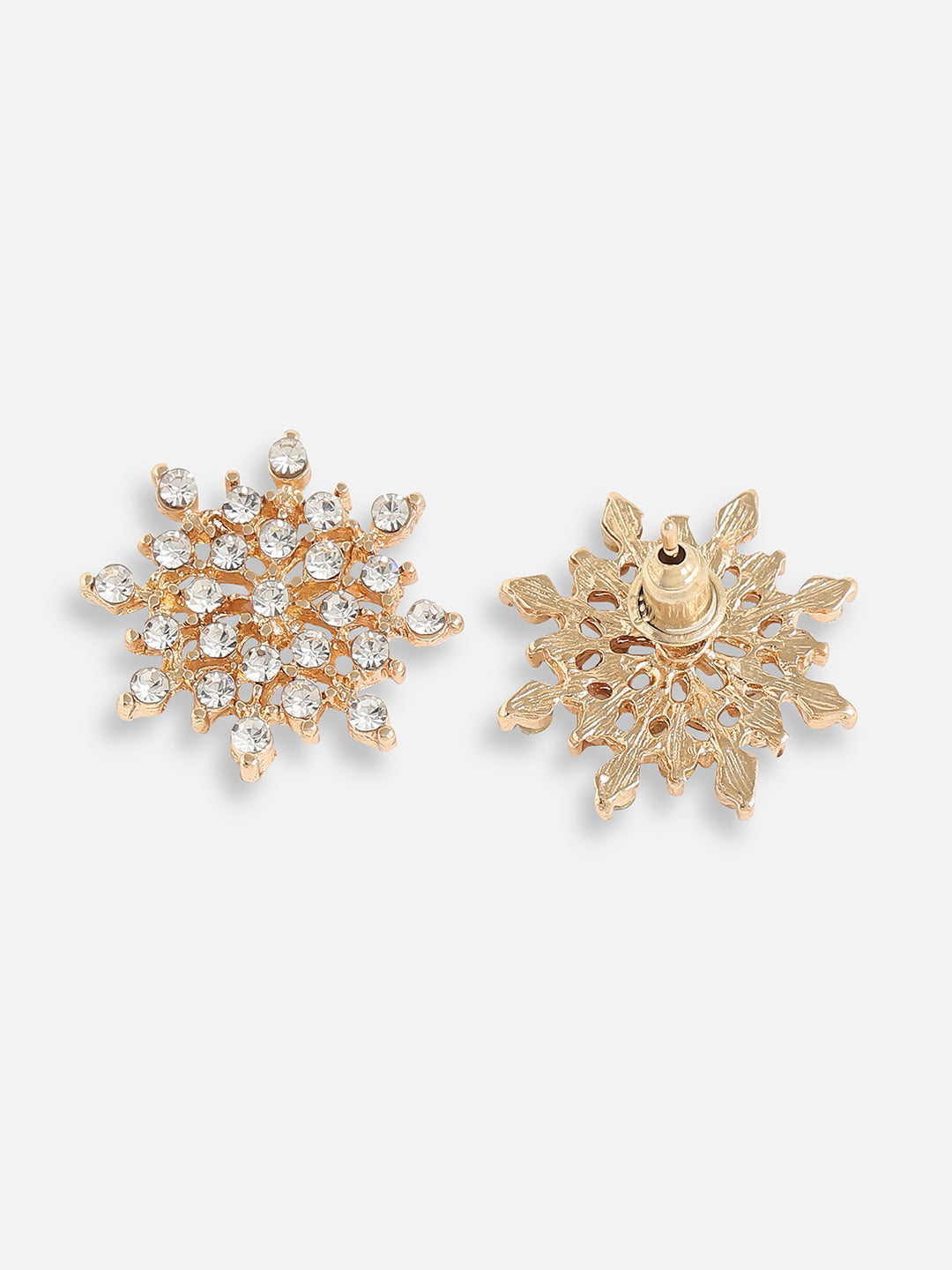 Gold Plated Designer Stone Casual Stud For Women
