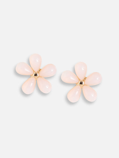 Gold Plated Designer Stone Casual Stud For Women