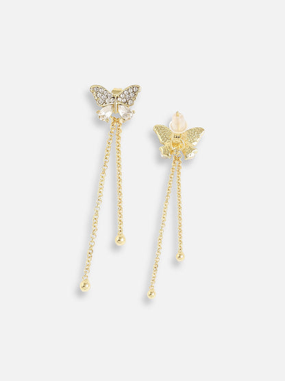 Gold Plated Designer Stone Casual Stud For Women