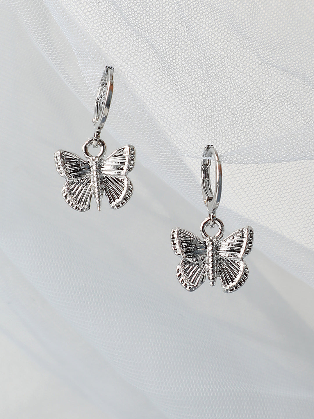 Silver Plated Designer Casual Hoop Earring For Women