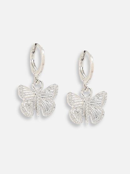 Silver Plated Designer Casual Hoop Earring For Women