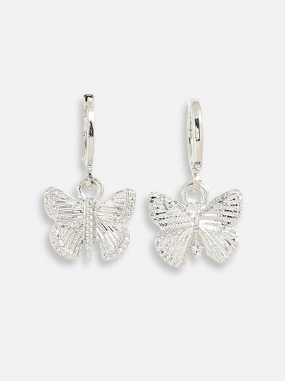 Silver Plated Designer Casual Hoop Earring For Women