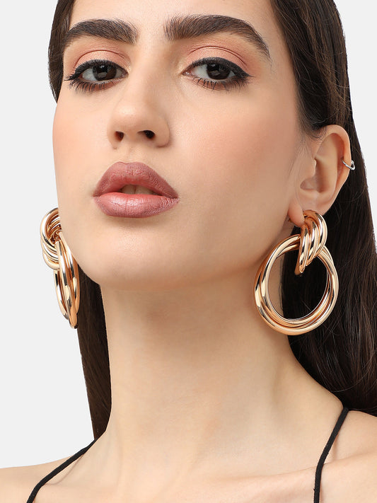 Gold Plated Designer Casual Drop Earring For Women