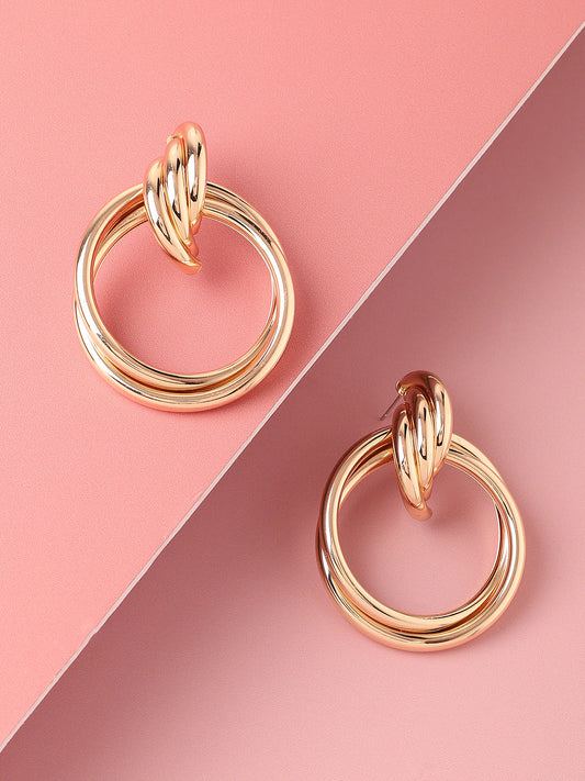 Gold Plated Designer Casual Drop Earring For Women