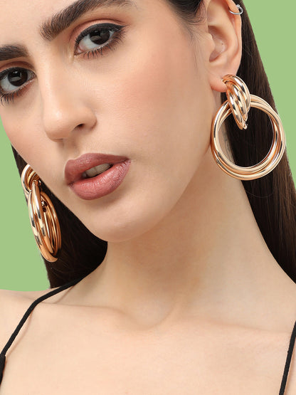 Gold Plated Designer Casual Drop Earring For Women