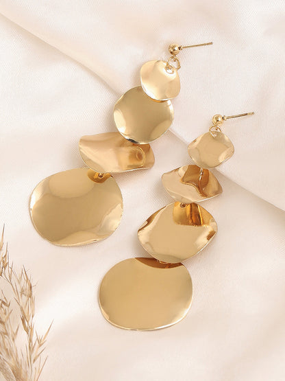 Gold Plated Designer Casual Drop Earring For Women