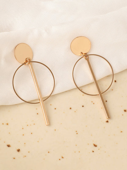 Gold Plated Designer Casual Drop Earring For Women