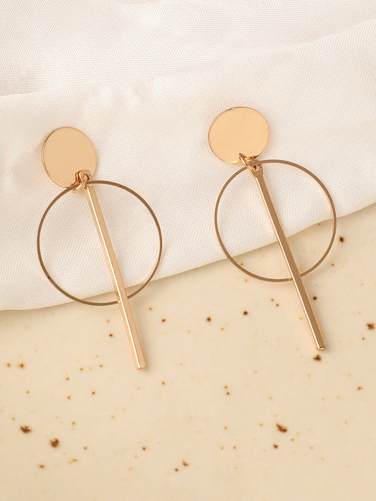 Gold Plated Designer Casual Drop Earring For Women