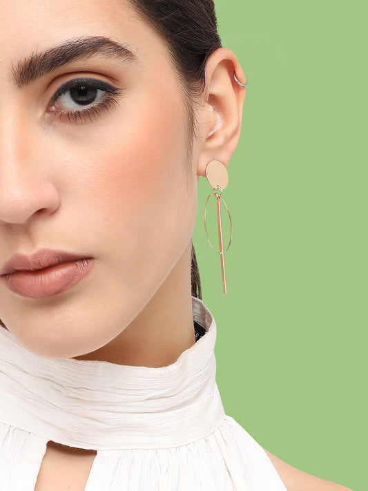 Gold Plated Designer Casual Drop Earring For Women