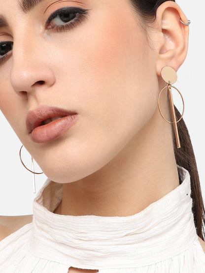 Gold Plated Designer Casual Drop Earring For Women