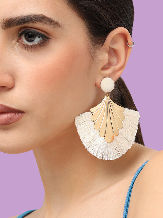 Gold Plated Designer Stone Party Drop Earring For Women
