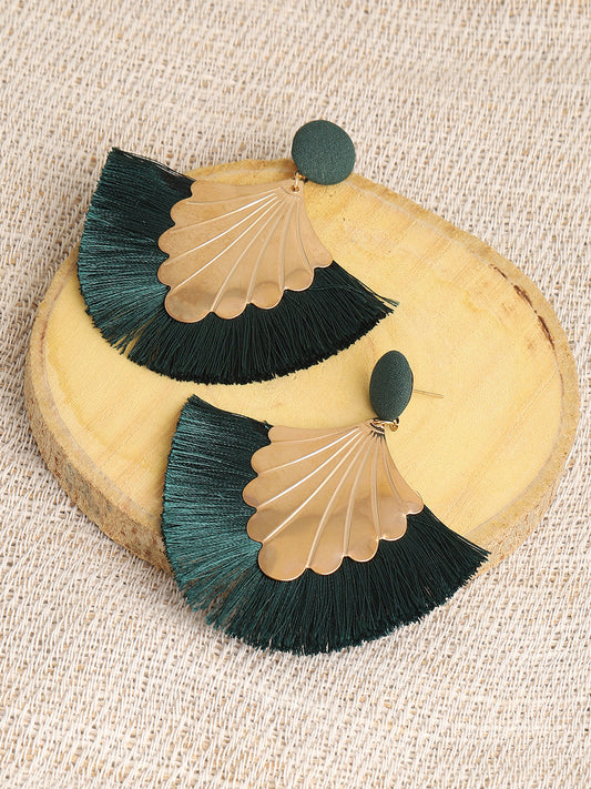 Gold Plated Designer Stone Party Drop Earring For Women