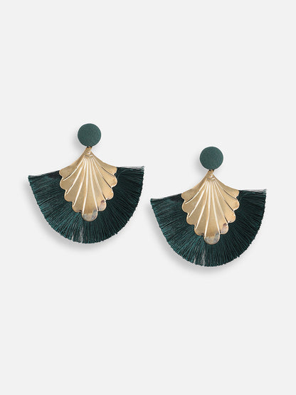Gold Plated Designer Stone Party Drop Earring For Women