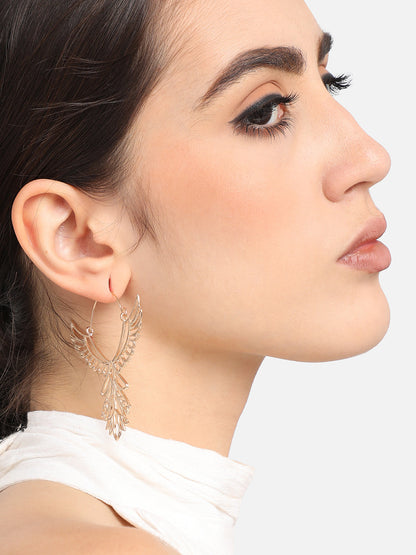 Gold Plated Designer Party Hoop Earring For Women