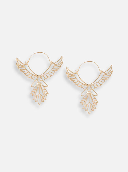 Gold Plated Designer Party Hoop Earring For Women